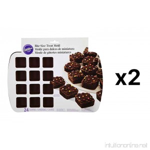 Brownie Silicone Bite-Size Mold-24 Cavity Square 1.5x1.5x.75 - B01M3RLIYM
